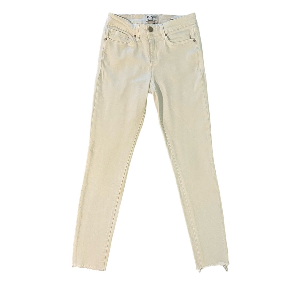 WilliamRast frayed leg white skinny jeans size 26